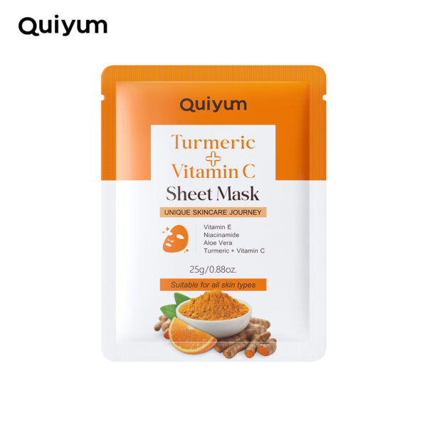 QUIYUM Turmeric Vitamin C Sheet Mask 25g